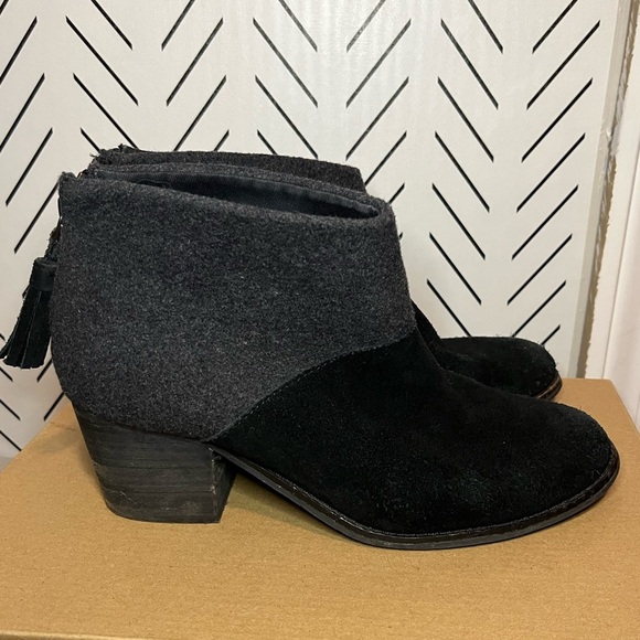Toms Leila Ankle Boots / Black & Gray - Picture 3 of 15